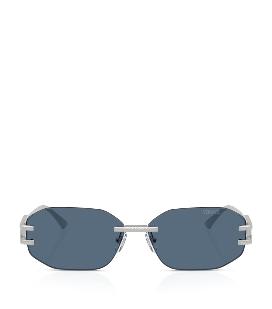 Versace metal rimless sunglasses, UK version