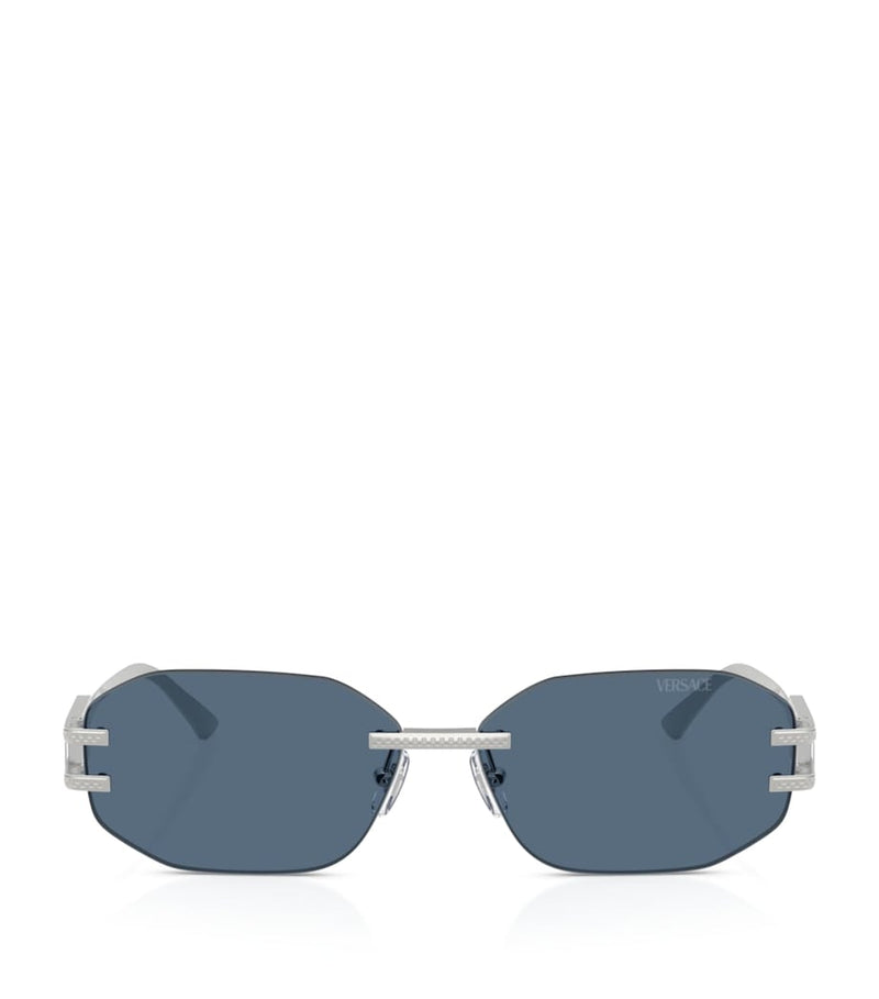 Versace metal rimless sunglasses, UK version