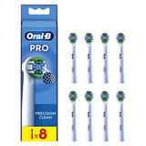 Oral-B Precision Clean Toothbrush Head with CleanMaximiser Technology, 8 Pack Dental Boots   