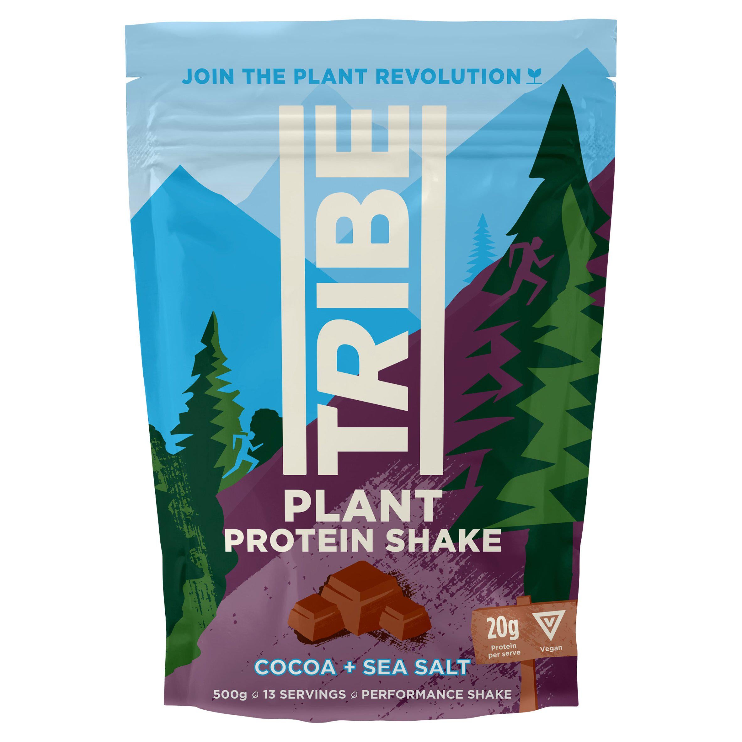 TRIBE Protein Recovery Shake Cocoa + Sea Salt 500g GOODS Sainsburys   