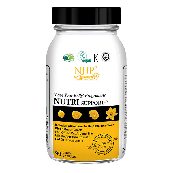 NHP Nutri Support 90 multivitamin supplement, imported from the UK