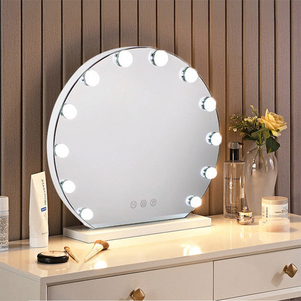 Livingandhome Hollywood lighted makeup mirror 50cm wide, UK version
