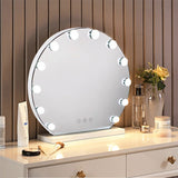 Livingandhome Hollywood lighted makeup mirror 50cm wide, UK version