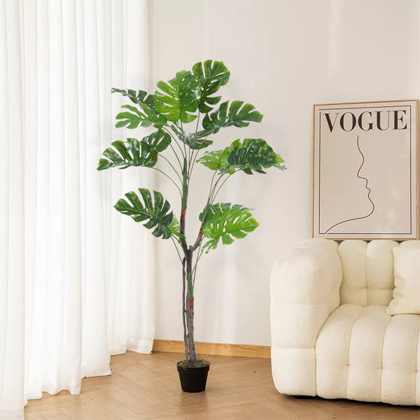 Livingandhome Artificial Monstera Deliciosa Tree 155cm, UK version