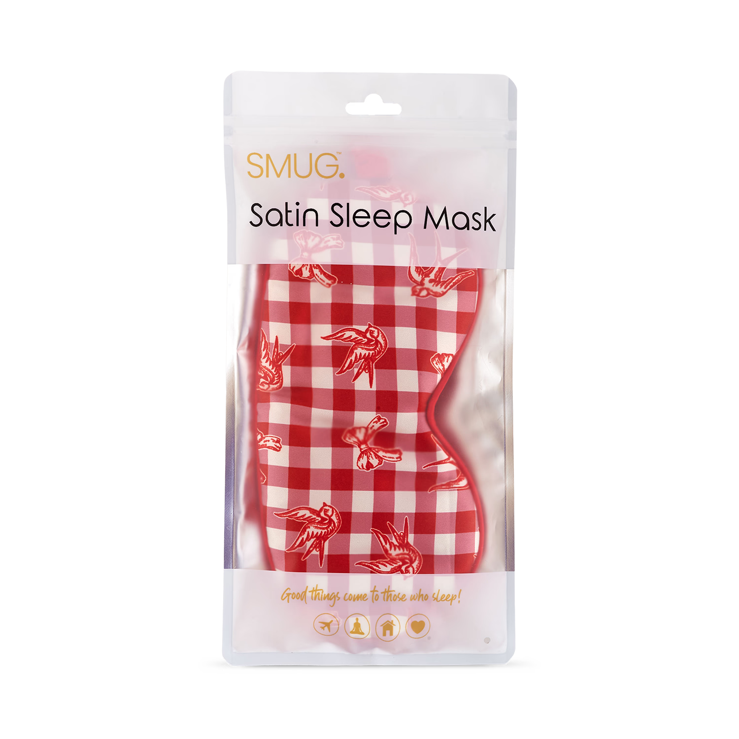 Satin sleep mask for comfortable rest - British product