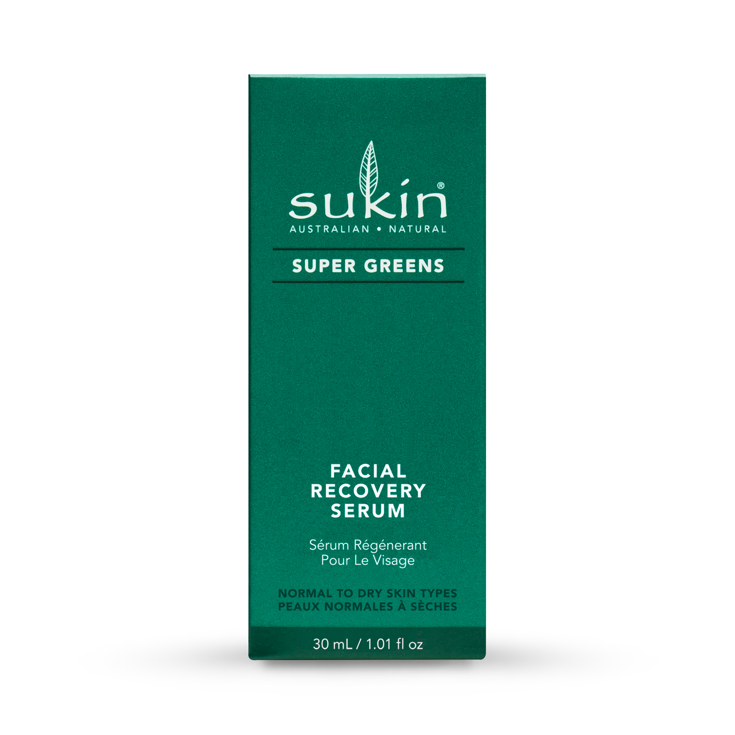 Sukin Super Greens Recovery Serum 30ml (British brand)