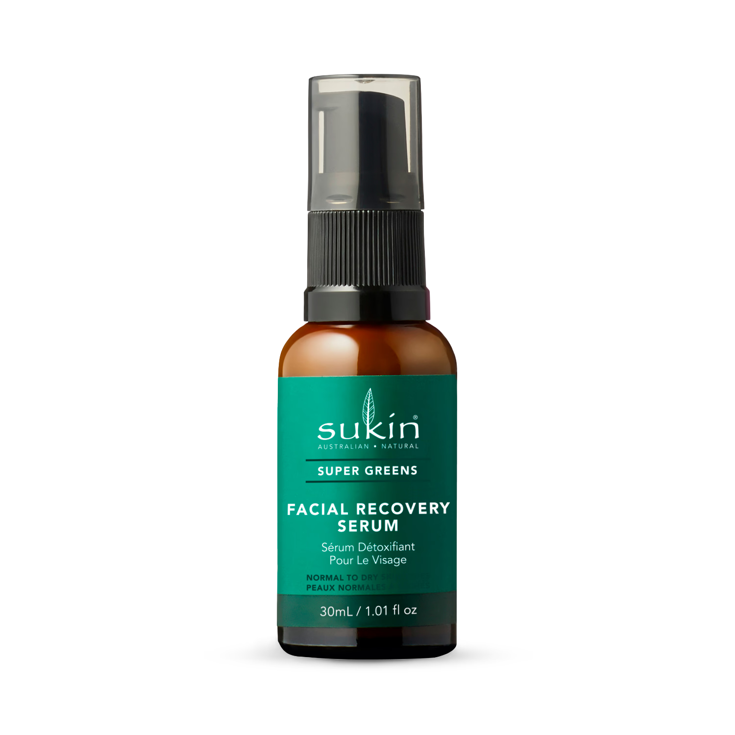 Sukin Super Greens Recovery Serum 30ml (British brand)