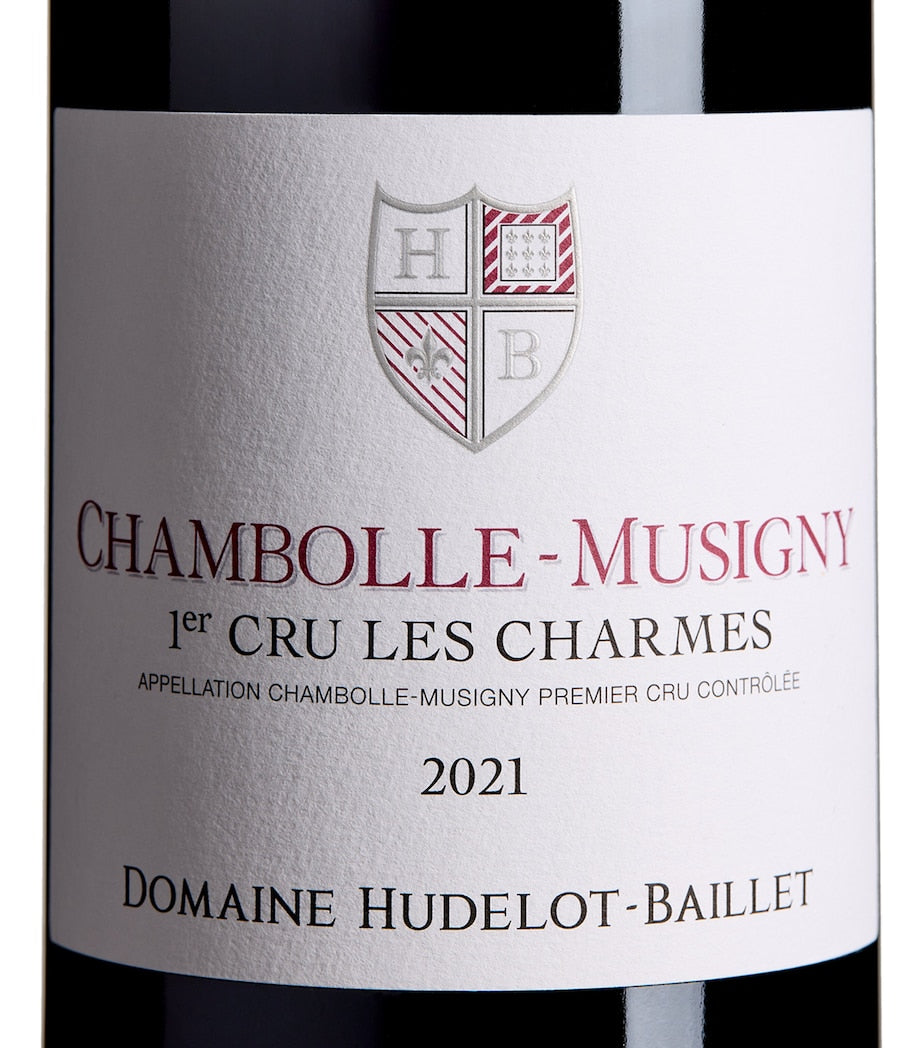 Hudelot-Baillet Les Charmes Chambolle-Musigny Premier Cru red wine 2021 75cl, UK version