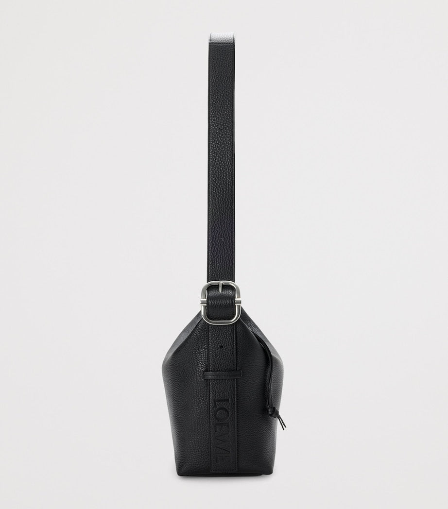 LOEWE mini Loop shoulder bag in leather, imported from the UK