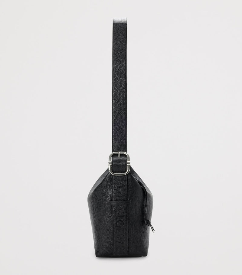 LOEWE mini Loop shoulder bag in leather, imported from the UK