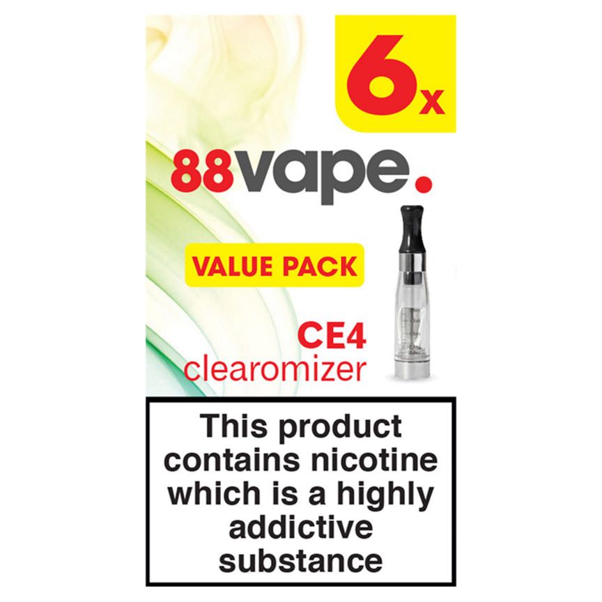 88Vape 6 CE4 Clearomizer - McGrocer