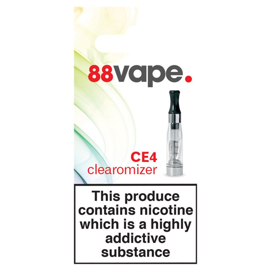 88Vape Accessories CE4 Clearomizer - McGrocer