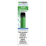 88Vape Disposable Apple Blueberry - McGrocer