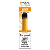 88Vape Disposable Mango Sorbet - McGrocer
