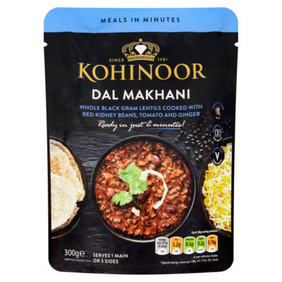 Kohinoor Dal Makhani ready meal 300g, UK version