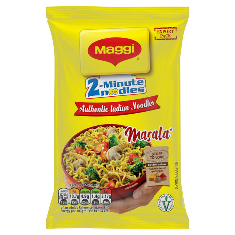 Maggi 2 Minute Masala Instant Noodles 70g, UK version