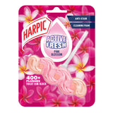 Harpic pink blossom toilet rim block single, imported from the UK