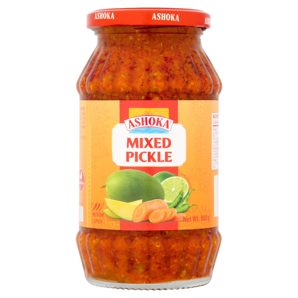 Ashoka Mixed Pickle 500g, UK version