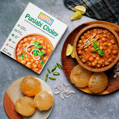 Ashoka medium spicy Punjabi chickpea curry 280g - British product