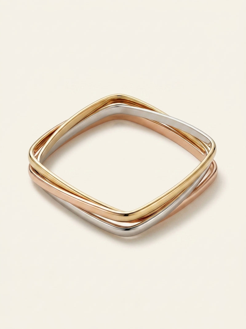 Cartier Trinity bracelet 18ct tri-colour gold, UK version