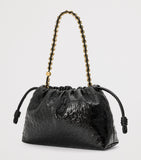 LOEWE Flamenco ostrich leather clutch bag - British product