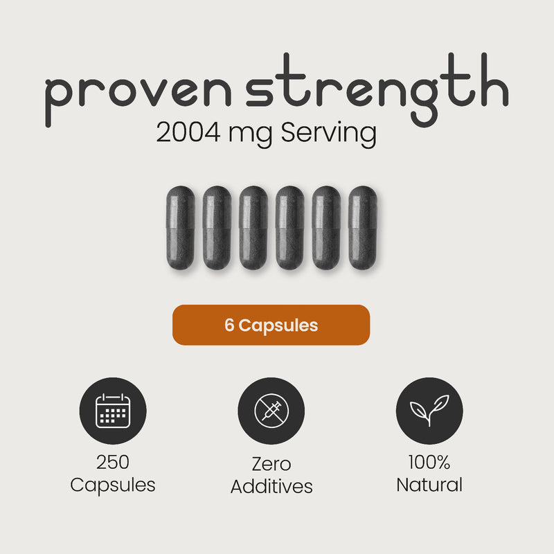 VitaBright charcoal capsules 250 capsules, imported from the UK