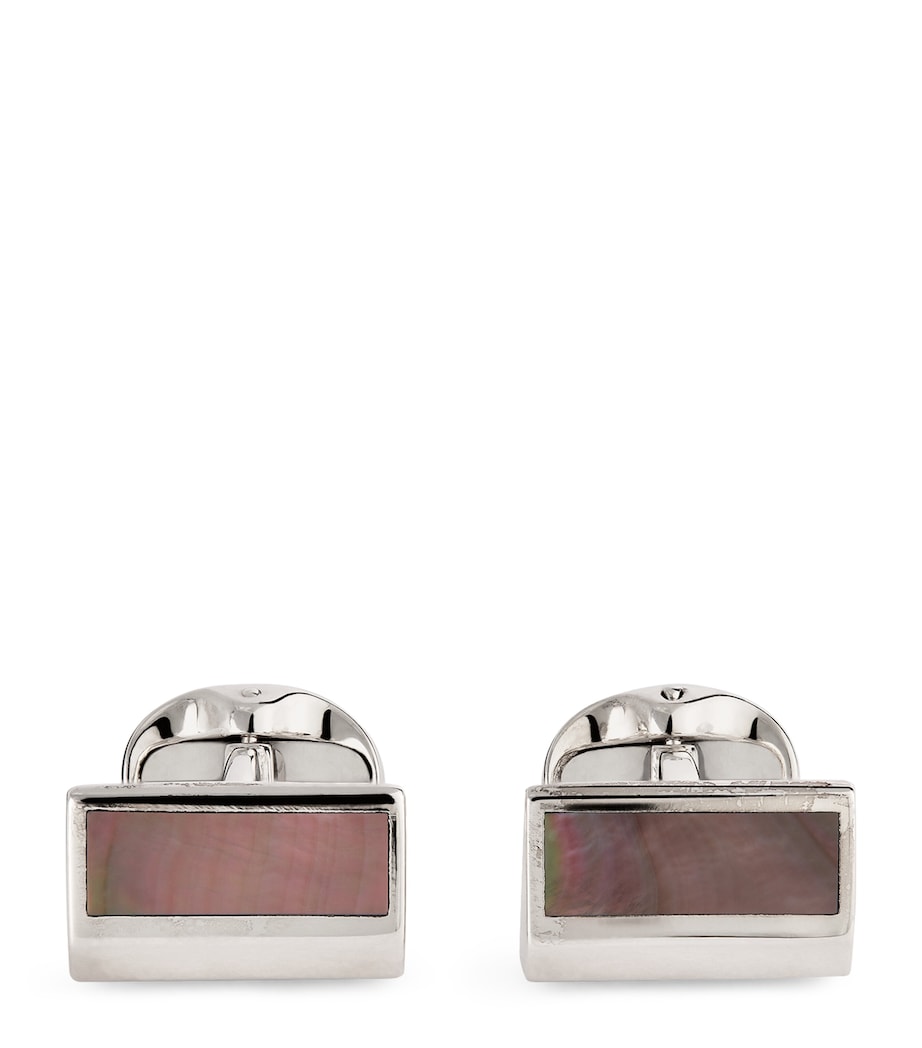Deakin & Francis sterling silver mother-of-pearl cufflinks, UK version