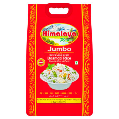 Himalaya River basmati rice extra long grain 5kg - British product