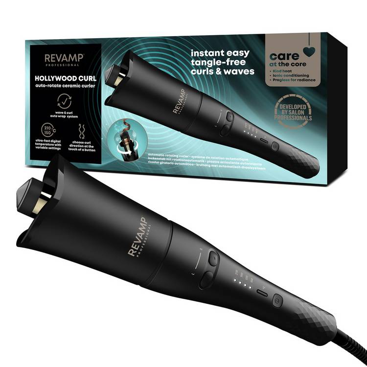 Revamp auto-rotate ceramic curler, UK version