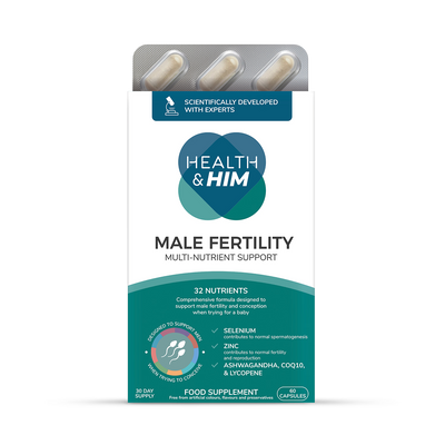 Holland & Barrett Health & Him Male Fertility Supplement 60 Capsules- Buy online at McGrocer