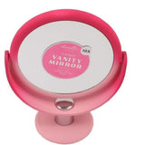 Danielle Creations pink ombre vanity mirror double-sided 10x magnification, UK version