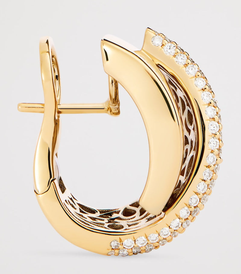Engelbert Divino earrings 18kt yellow gold diamonds, UK version