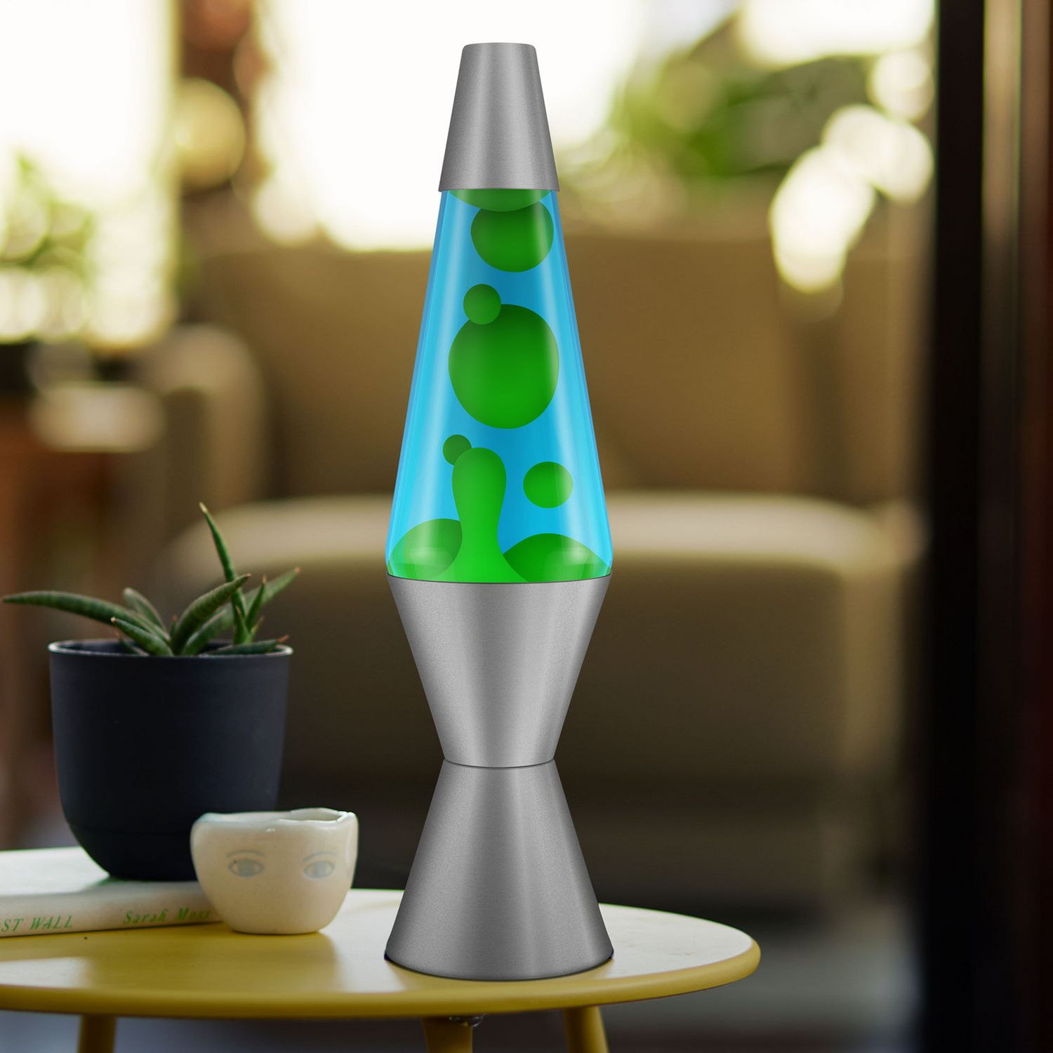 Deep Ocean lava lamp green-blue 14.5in - British product