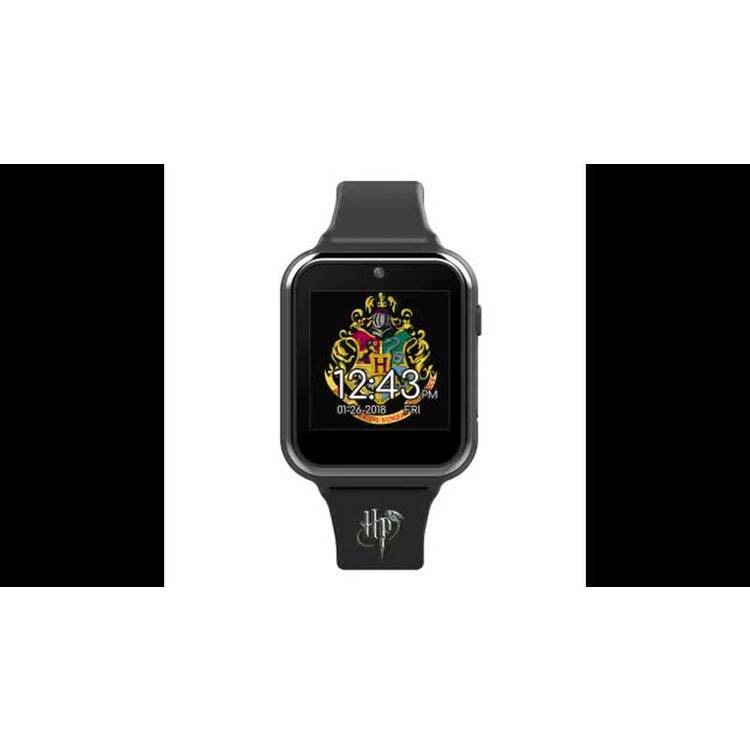 Harry Potter kids black interactive watch with silicone strap (British brand)