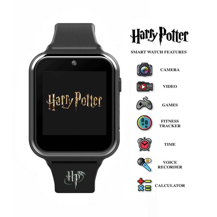 Harry Potter kids black interactive watch with silicone strap (British brand)