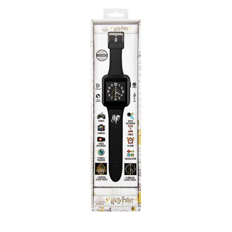 Harry Potter kids black interactive watch with silicone strap (British brand)