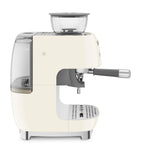 Smeg espresso coffee machine with grinder, retro design - British product