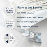 Vax antibacterial carpet cleaning solution 4L, imported from the UK
