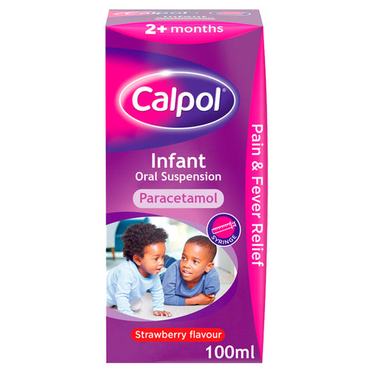 Calpol Infant Paracetamol Suspension 2+ Months Strawberry Flavour GOODS ASDA   