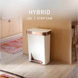 Simplehuman pedal bin cream 45 litre, imported from the UK