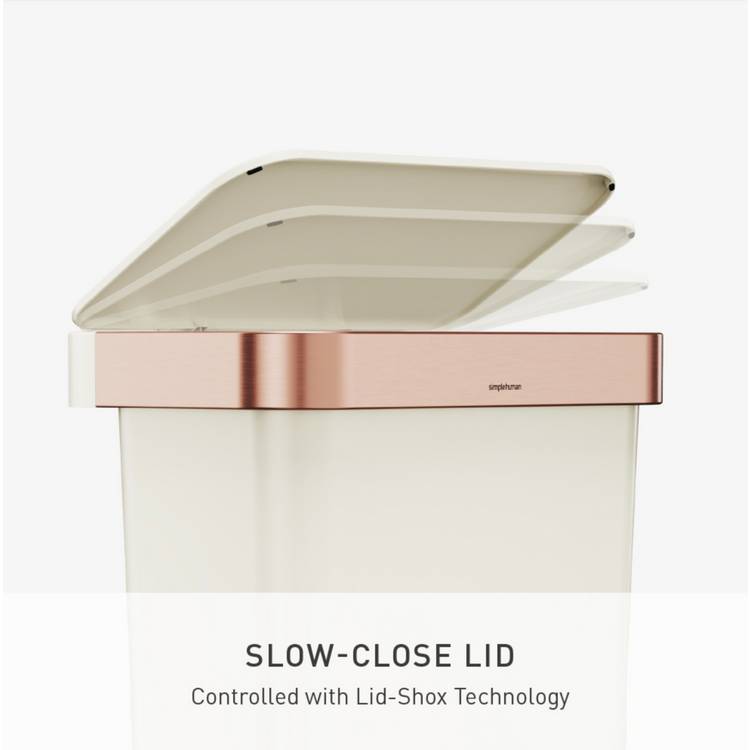 Simplehuman pedal bin cream 45 litre, imported from the UK
