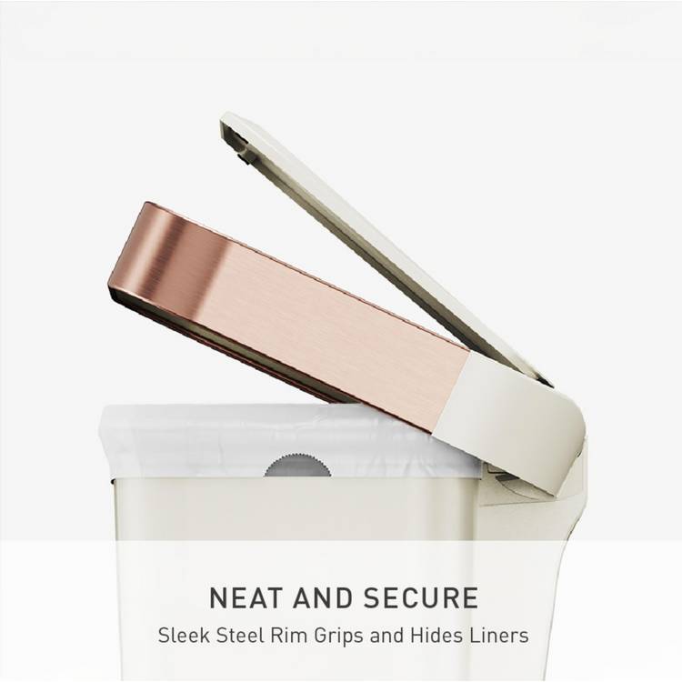 Simplehuman pedal bin cream 45 litre, imported from the UK