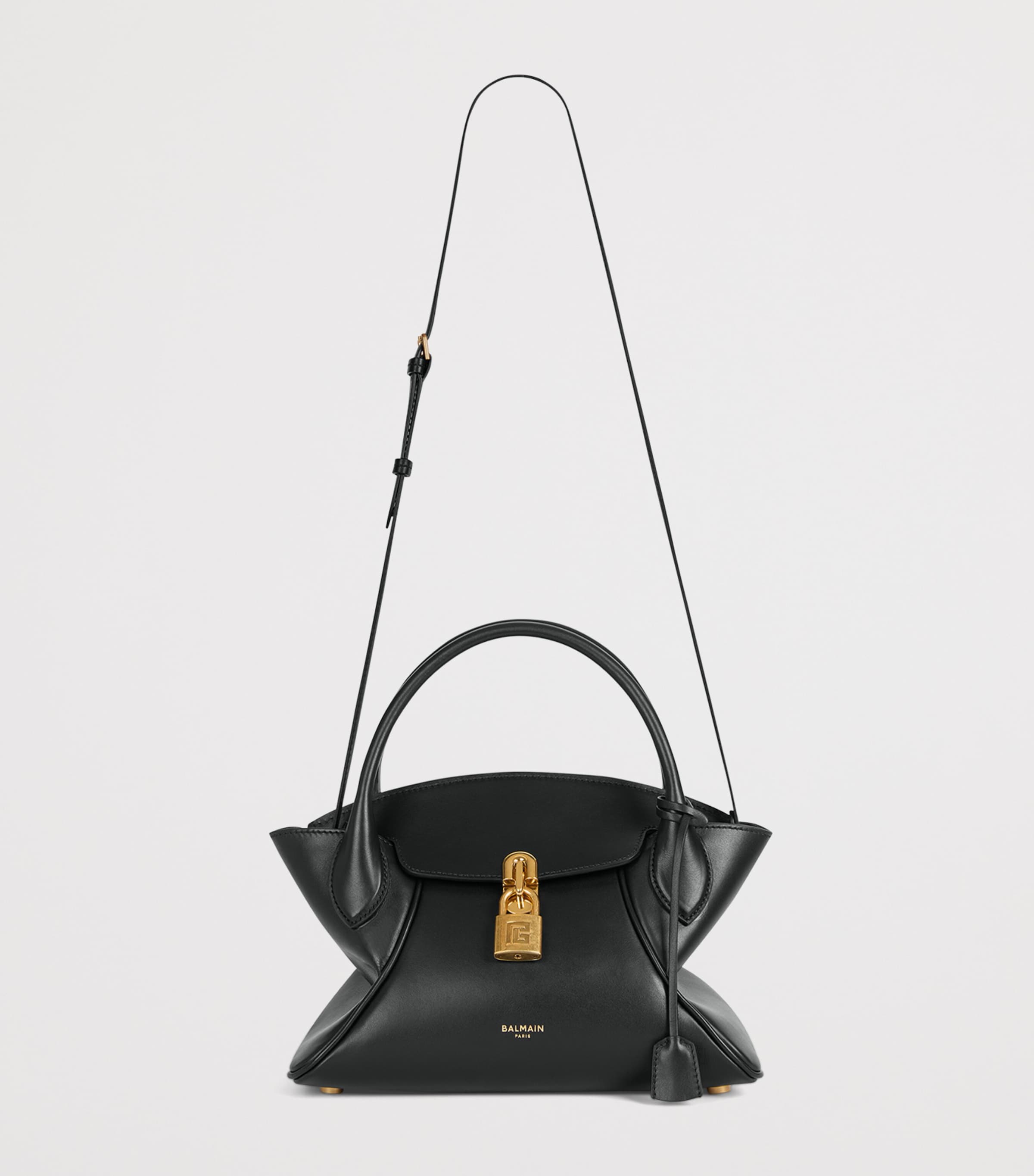 Balmain small Pulse Day top-handle bag in leather, imported from the UK