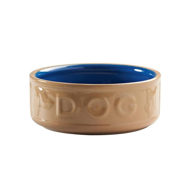 Mason Cash Lettered Cane & Blue Dog Bowl 18cm