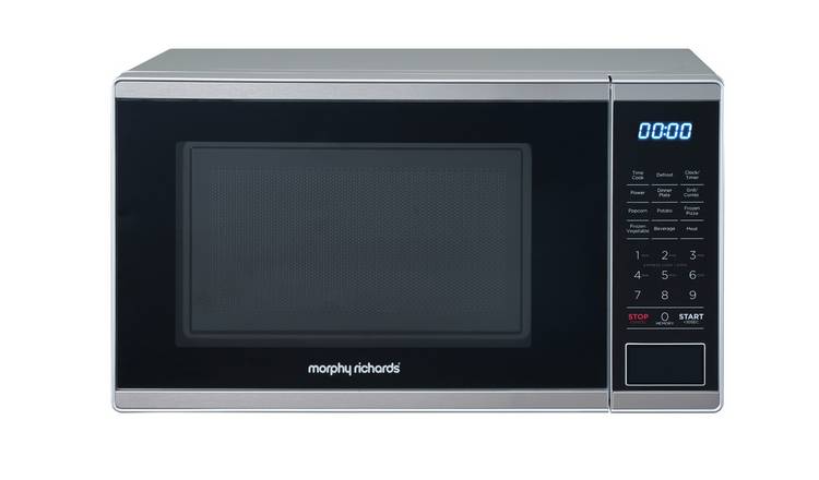 Morphy Richards 800W Standard Grill Microwave - Silver