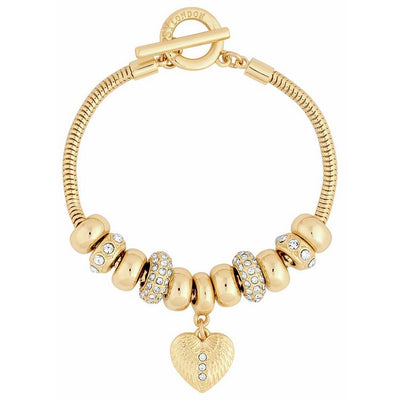 Argos Lipsy Gold Plated T-Bar Coin Charm Bracelet- Buy online at McGrocer