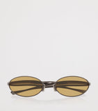 Bottega Veneta Oval Sardine sunglasses metal temples, imported from the UK
