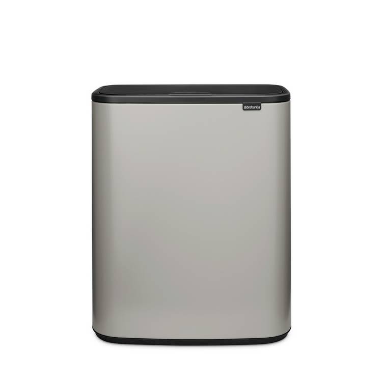 Brabantia touch bin soft grey 60 litre, imported from the UK