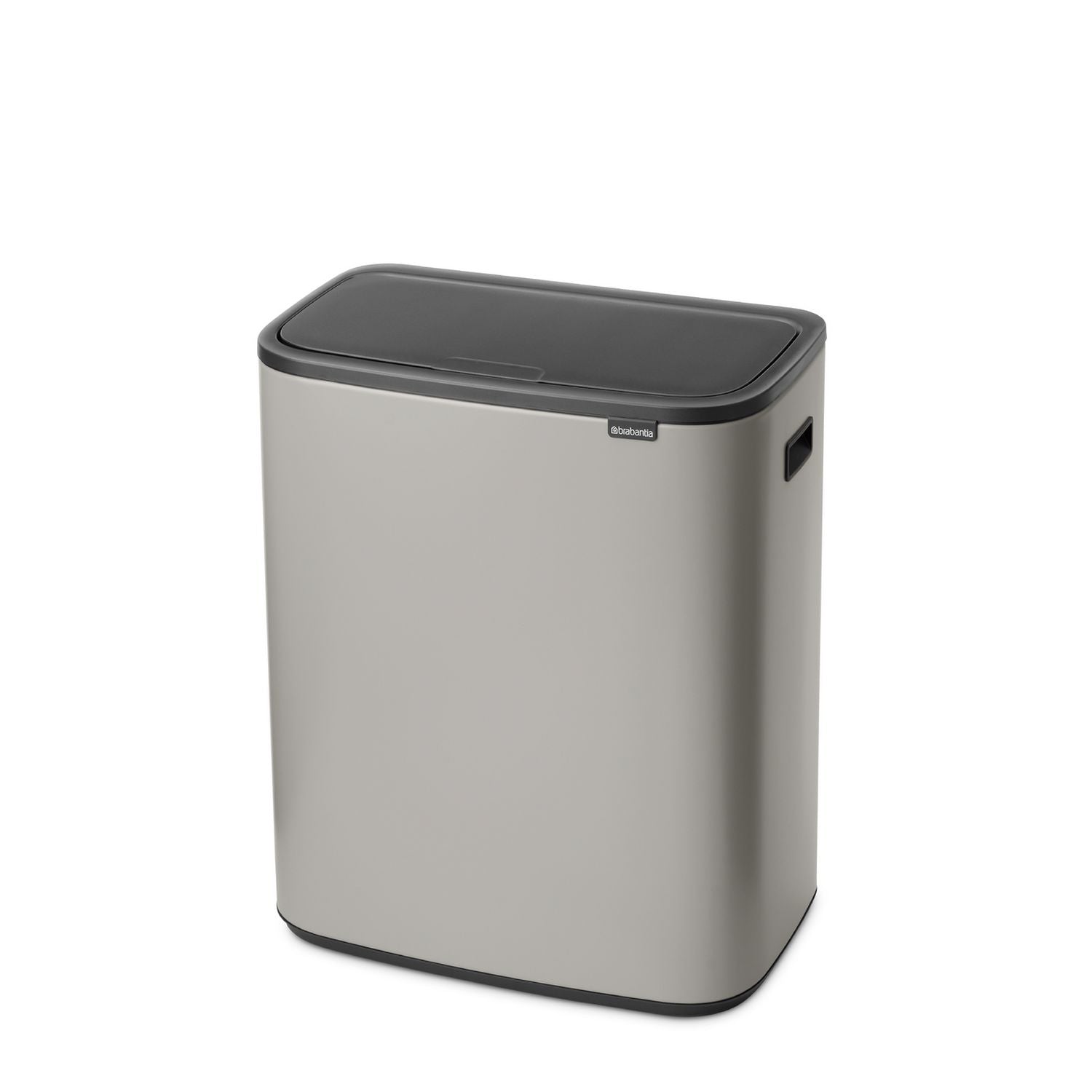 Brabantia touch bin soft grey 60 litre, imported from the UK