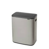 Brabantia touch bin soft grey 60 litre, imported from the UK